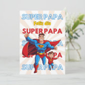 INVITACION FELIZ DIA SUPER PAPA KAART (Staand voorkant)