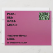 Invitación - Fiesta de Cumpleaños Kaart (Achterkant)