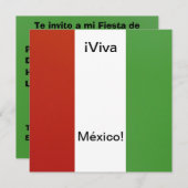 Invitación - Fiesta de Cumpleaños -© Viva México! Kaart (Voorkant / Achterkant)