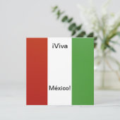 Invitación - Fiesta de Cumpleaños -© Viva México! Kaart (Staand voorkant)