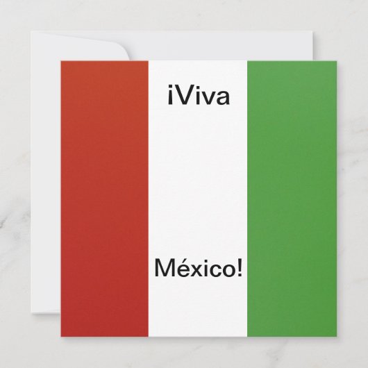 Invitación - Fiesta de Cumpleaños -© Viva México! Kaart (Voorkant)