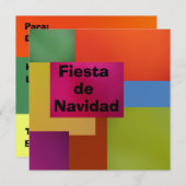 Invitación - Fiesta de Navidad Kaart (Voorkant / Achterkant)