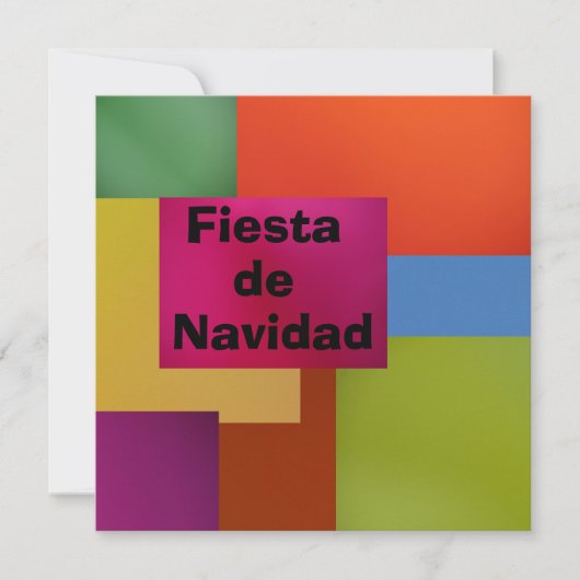 Invitación - Fiesta de Navidad Kaart (Voorkant)