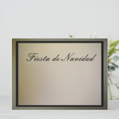 Invitación - Fiesta de Navidad Kaart (Staand voorkant)