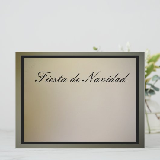 Invitación - Fiesta de Navidad Kaart (Staand voorkant)