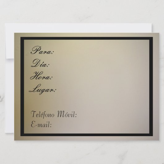 Invitación - Fiesta de Navidad Kaart (Achterkant)