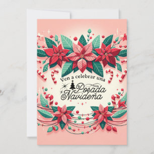 Invitación Fiesta de Posada Navideña Spaans Kaart