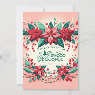 Invitación Fiesta de Posada Navideña Spaans Kaart