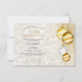 invitación fiesta navideña decorativa elegante kaart (Voorkant)