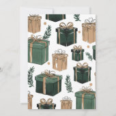 Invitación Fiesta Navideña Minimalista Moderna  Kaart (Achterkant)