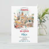 Invitación Fiesta Temática Pueblo Mágico Kaart (Staand voorkant)