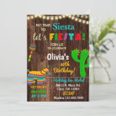 Invitación Fiesta verjaardagsuitnodiging, geen tij Kaart (Staand voorkant)