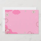 Invitación First Rodeo Birthday Girl Pink and whit Kaart (Achterkant)