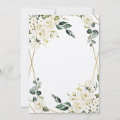 Invitacion Flores Blancas para boda Kaart (Voorkant)