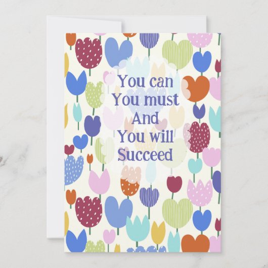 Invitación flores kaart (Voorkant)