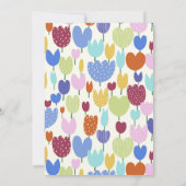 Invitación flores kaart (Achterkant)