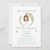 Invitación GEORGIA Primera Comunión Kaart (Voorkant)