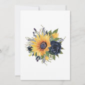 Invitación Girasoles Para 50 Años de Vida Kaart (Achterkant)