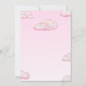 Invitacion Girl Angel Baptism and First Birthday Kaart (Achterkant)