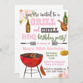 Invitación Grill & Chill BBQ verjaardagsuitnodigin Kaart (Voorkant / Achterkant)
