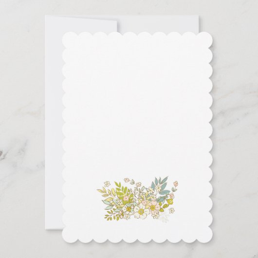 Invitación JULIA Primera Comunión Kaart (Achterkant)