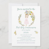 Invitación JULIA Primera Comunión Kaart (Voorkant)