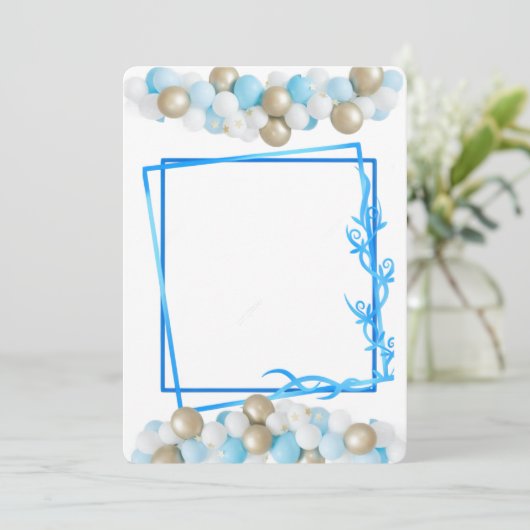 invitacion kaart (Staand voorkant)