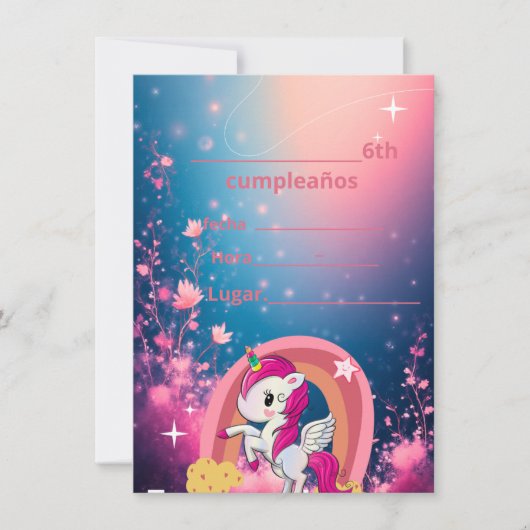 Invitacion Kaart (Voorkant)