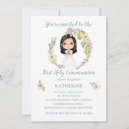 Invitación KATHERINE Primera Comunión Kaart