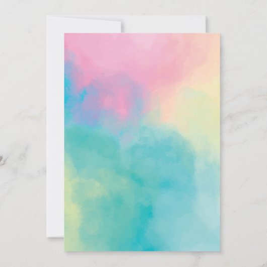 Invitación Let's get cool in the Pool birthday inv Kaart (Achterkant)