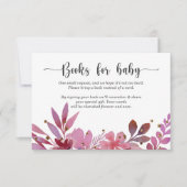 Invitación Lila and Gold Confetti Girl books for b Kaart (Voorkant)