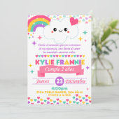 Invitación lluvia de amor  kaart (Staand voorkant)