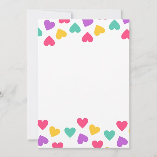 Invitación lluvia de amor  kaart (Achterkant)