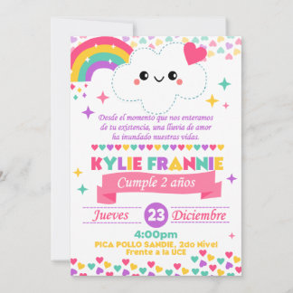 Invitación lluvia de amor  kaart