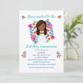 Invitación LUCY Primera Comunión Kaart (Staand voorkant)