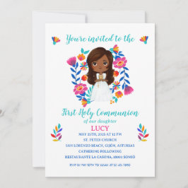 Invitación LUCY Primera Comunión Kaart