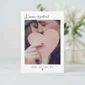 Invitación Minimalista moderna emitida Kaart (Staand voorkant)