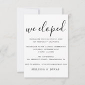 Invitación Minimalista moderna emitida Kaart (Achterkant)