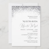 Invitación Minimalistic Spanish Wedding Invitation Kaart (Voorkant)