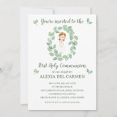 Invitación modelo Alexia Primera Comunión Kaart (Voorkant)
