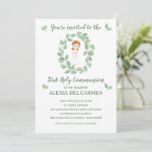 Invitación modelo Alexia Primera Comunión Kaart (Staand voorkant)