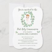 Invitación modelo Alexia Primera Comunión Kaart (Voorkant)