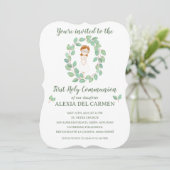 Invitación modelo Alexia Primera Comunión Kaart (Staand voorkant)