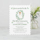 Invitación modelo Alexia Primera Comunión Kaart (Staand voorkant)