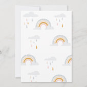 Invitación Modern Rainbow Invitation Birthday Kaart (Achterkant)