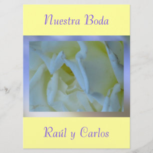 Invitación - Nuestra Boda - Amarilla y Azul Kaart