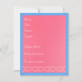 Invitación - Nuestro Aniversario Kaart (Achterkant)