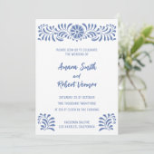 Invitación nupcial de Talavera Aankondiging (Staand voorkant)