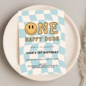 INVITACIÓN ONE HAPPY DUDE BIRTHDAY KAART