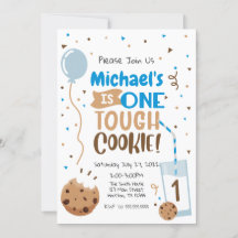 Invitación One Tough Cookie Eerste Verjaardag